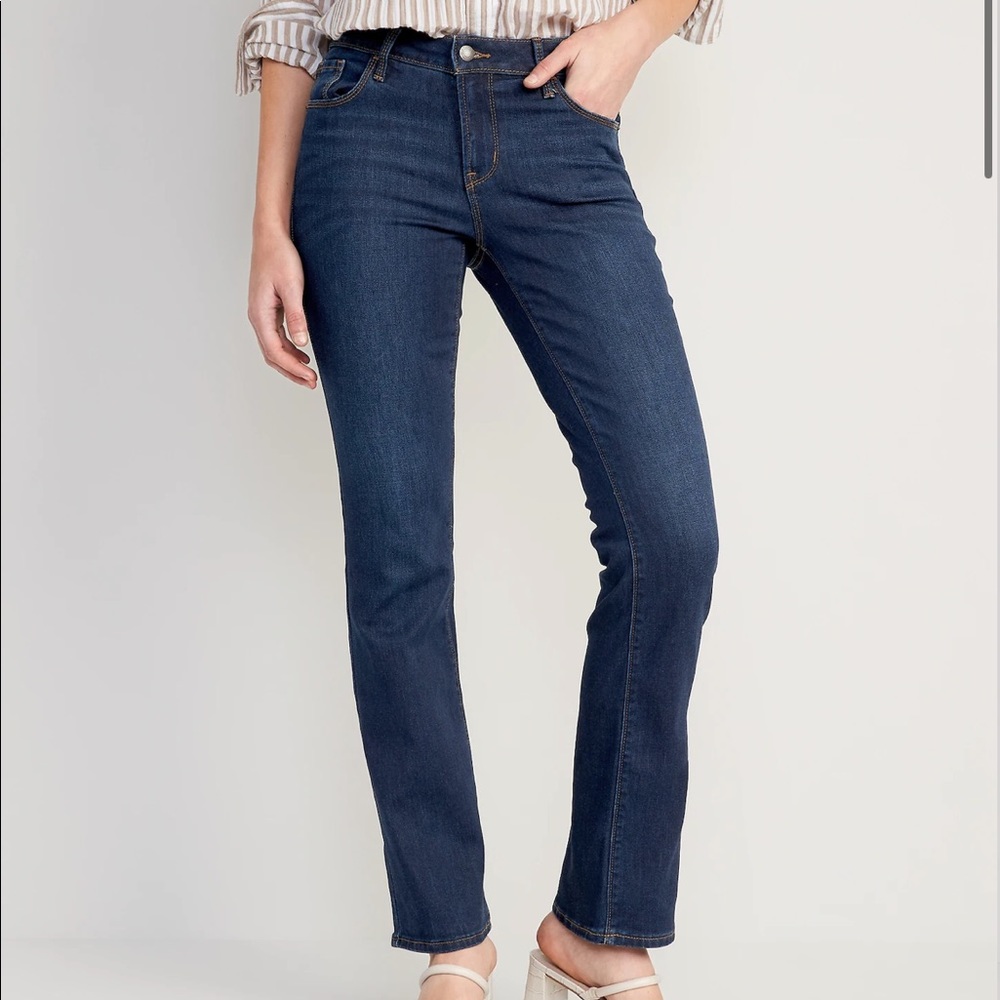 Old Navy Mid-Rise Kicker Boot-Cut Jeans for Women size 10